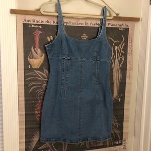Denim mini dress